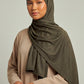 Umber Silora cotton jersey hijab by Al Emira
