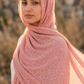 Pink leopard print chiffon hijab by Al Emira