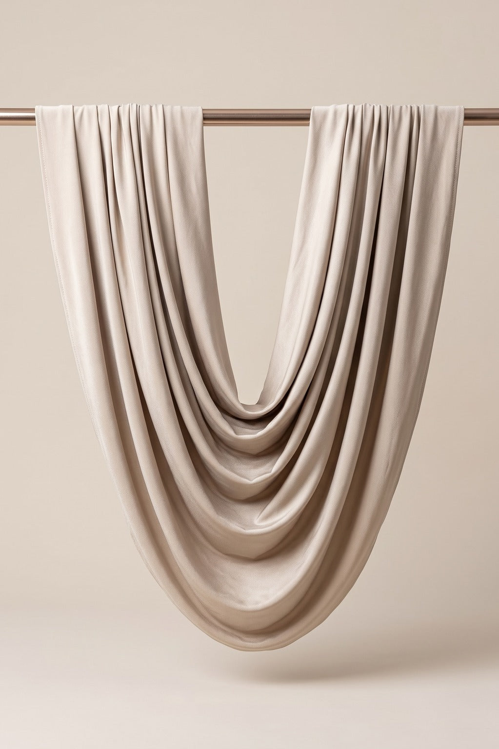 Beige Sandstone plain jersey hijab, 180 x 75cm