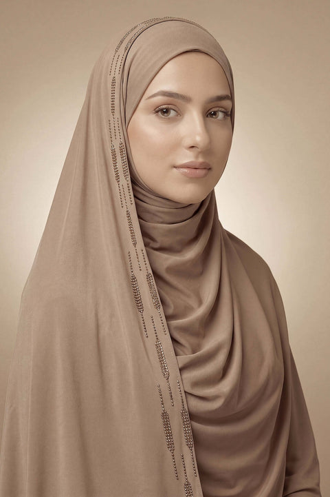 Chai Stardust Trail liquid jersey hijab by Al Emira