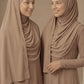 Al Emira Chai Stardust Trail hijab in a jersey, cotton and silk blend