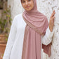 Blush Cascade liquid jersey hijab by Al Emira