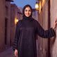 Chevron abaya in Gold, view 3