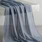 Slate Blue Grey Crinkle Edition hijab, further view