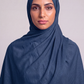 Ocean Depth Single Stitch Thai Modal hijab by Al Emira