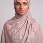 Peach Single Stitch Thai Modal hijab by Al Emira
