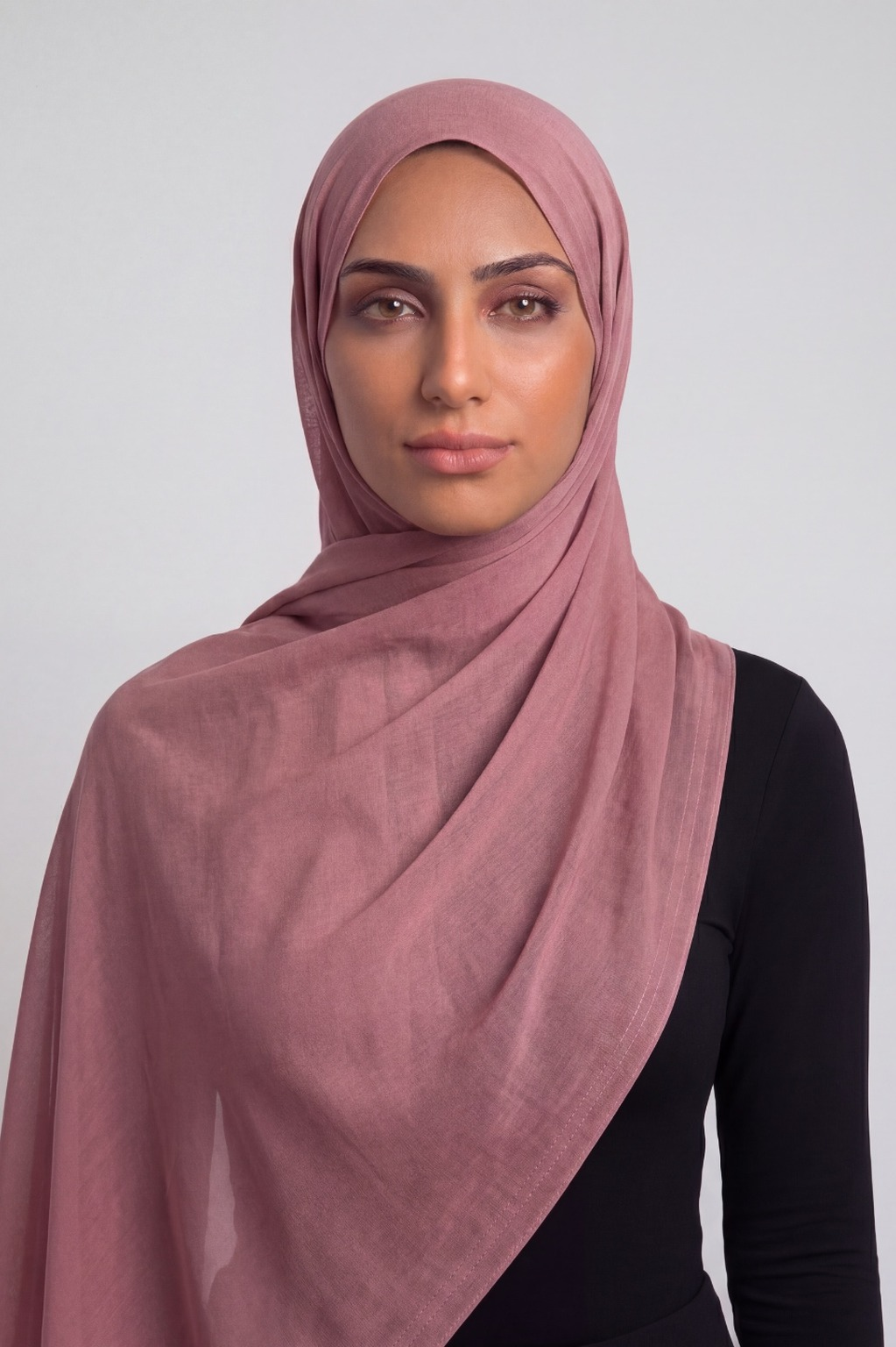 Antique Rose Double Stitch Thai Modal hijab by Al Emira