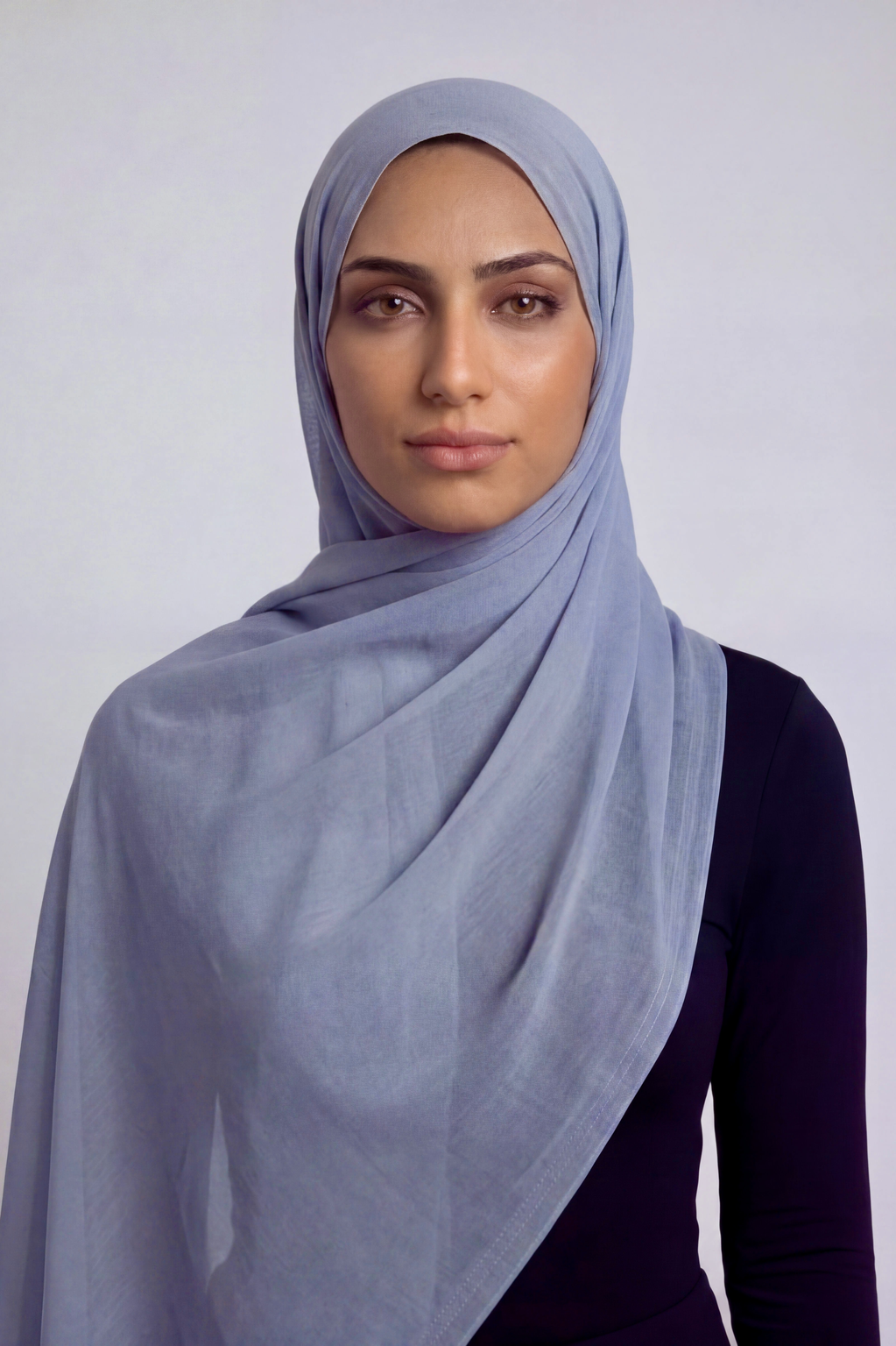 Chambray Double Stitch Thai Modal hijab by Al Emira