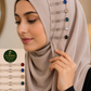 Al Emira crystal diamond U-shape hijab clips, set of 12