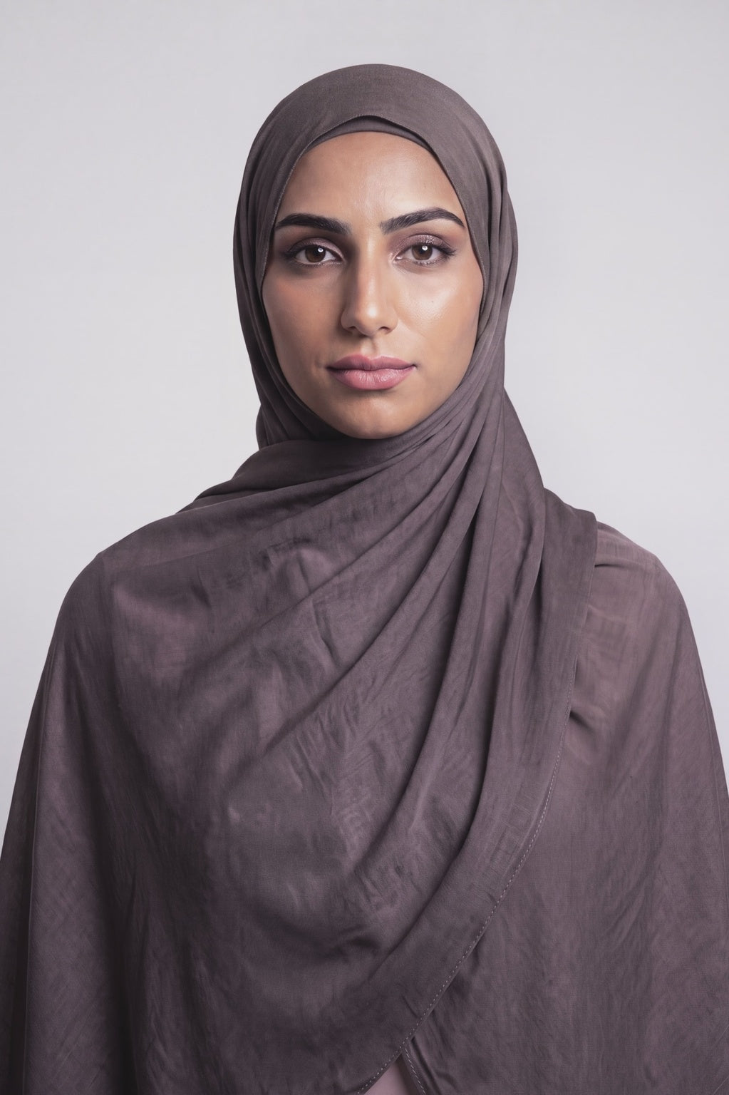 Deep Blackberry Single Stitch Thai Modal hijab by Al Emira