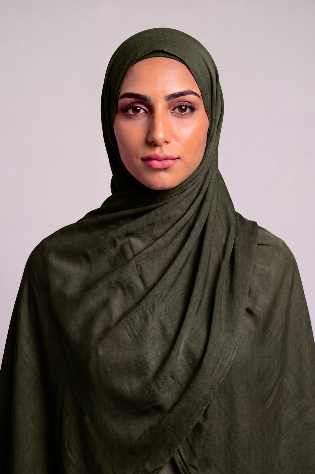 Deep Forest Green Single Stitch Thai Modal hijab by Al Emira