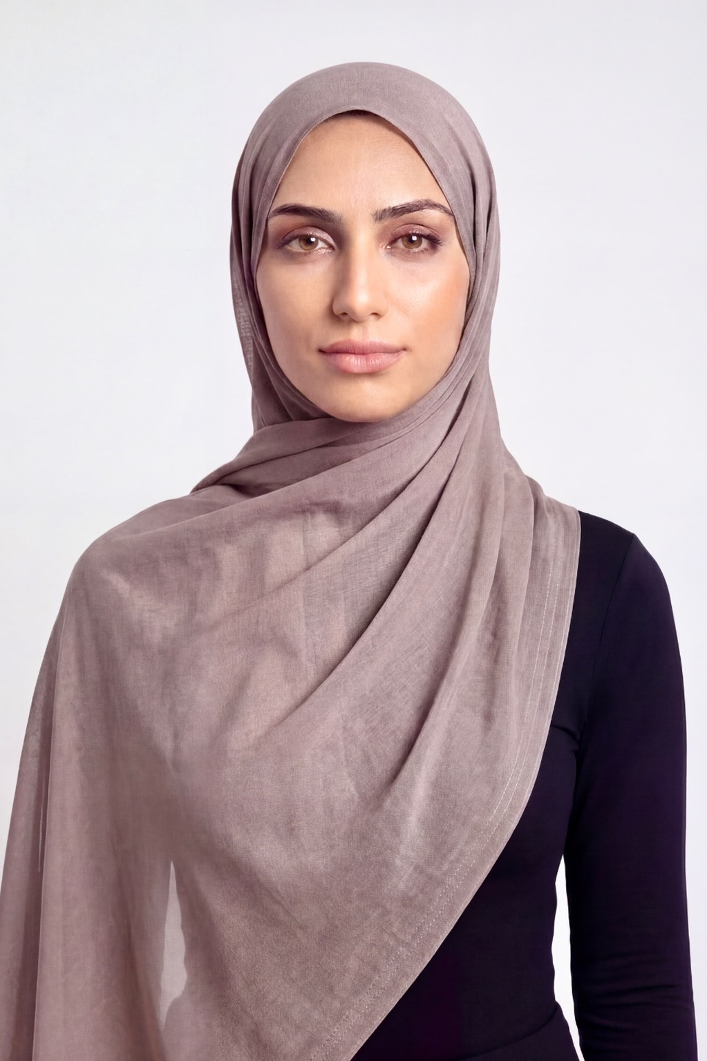 Dusk Pearl Double Stitch Thai Modal hijab by Al Emira