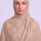 Dusty Taupe Single Stitch Thai Modal hijab by Al Emira