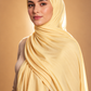 Peach soft stretch jersey hijab by Al Emira