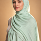 Sage green soft stretch jersey hijab by Al Emira