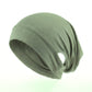 Desert sage ear free tube hijab under cap, second view