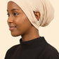 Sand ear free tube hijab under cap