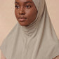 Stone adult full coverage hijab under cap