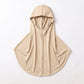 Sand adult full coverage hijab under cap, second view