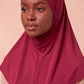 Mulberry adult full coverage hijab under cap