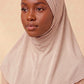 Blush adult full coverage hijab under cap