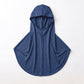 Navy children's full coverage hijab under cap, second view