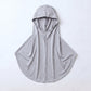 Cloud grey children's full coverage hijab under cap, second view
