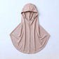 Blush children's full coverage hijab under cap, second view