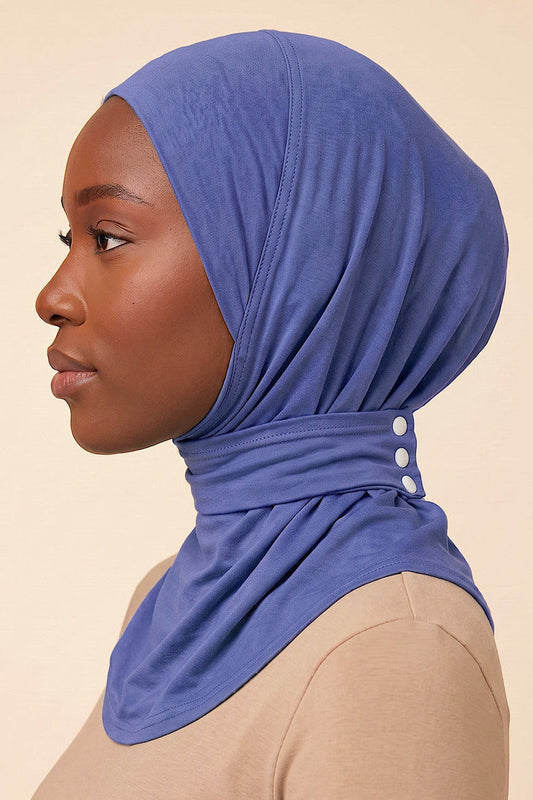 Iris adult snap hijab under cap