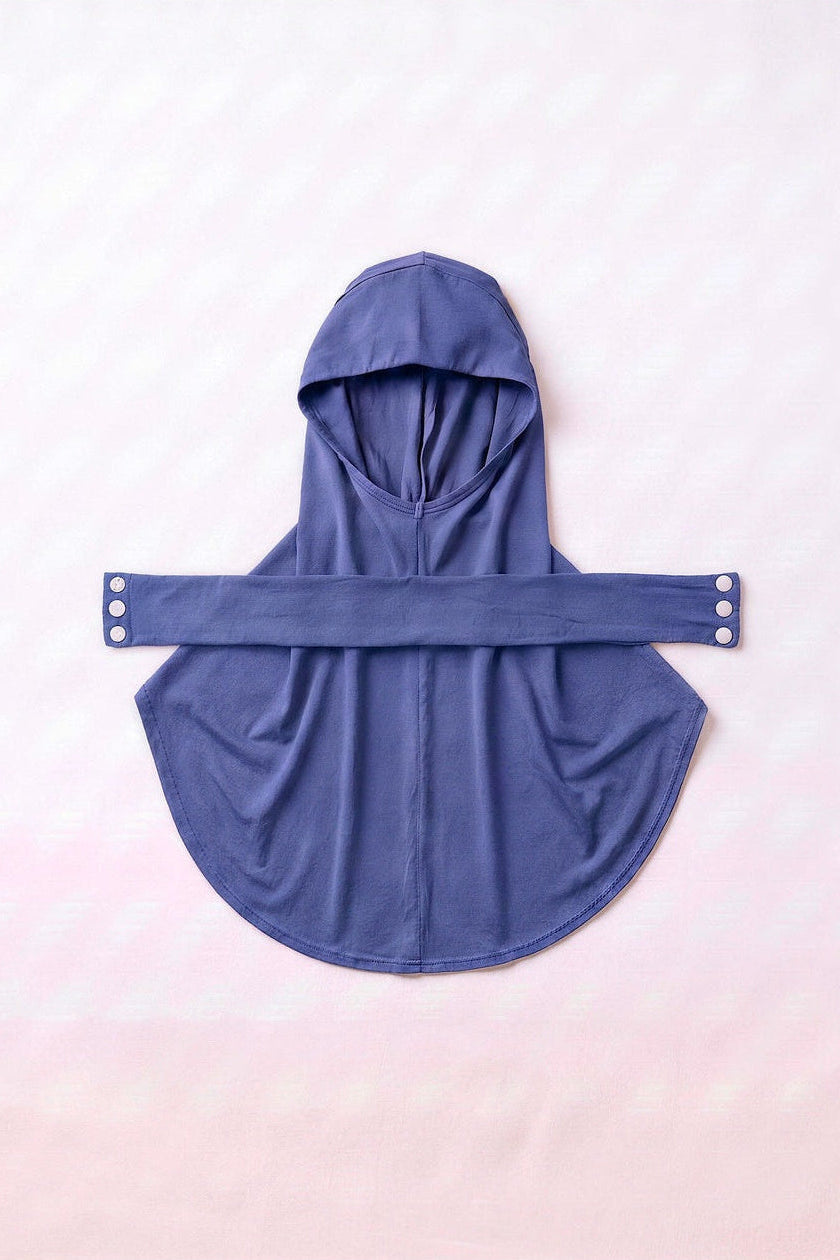 Iris children's snap hijab under cap, second view
