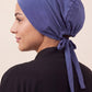 Iris tie back hijab under cap