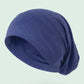 Navy tube hijab under cap, second view