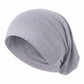 Cloud grey tube hijab under cap, second view
