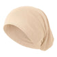 Cream tube hijab under cap, second view