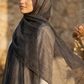 Charcoal Black Crinkle Edition Thai Modal hijab by Al Emira