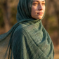 Forest Green Crinkle Edition Thai Modal hijab by Al Emira