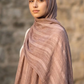 Rosy taupe dobby textured modal hijab, 190 x 85cm
