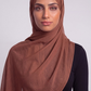 Mars Red Double Stitch Thai Modal hijab by Al Emira