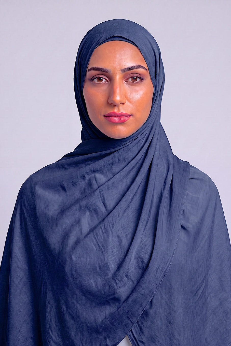 Obsidian Blue Single Stitch Thai Modal hijab by Al Emira