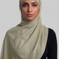 Olive Mist Double Stitch Thai Modal hijab by Al Emira