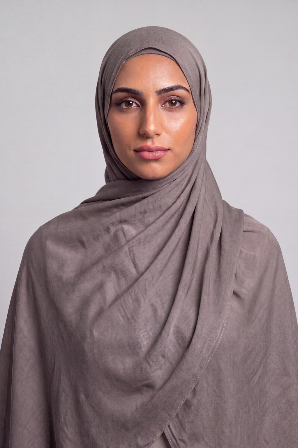 Perfect Greige Single Stitch Thai Modal hijab by Al Emira