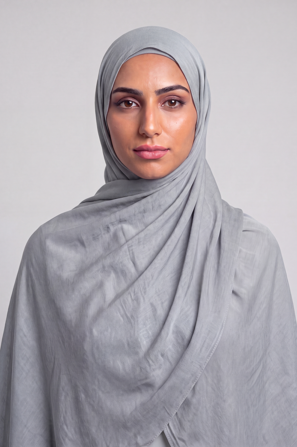 Platinum Blue Single Stitch Thai Modal hijab by Al Emira