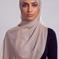 Seashell Pink Double Stitch Thai Modal hijab by Al Emira